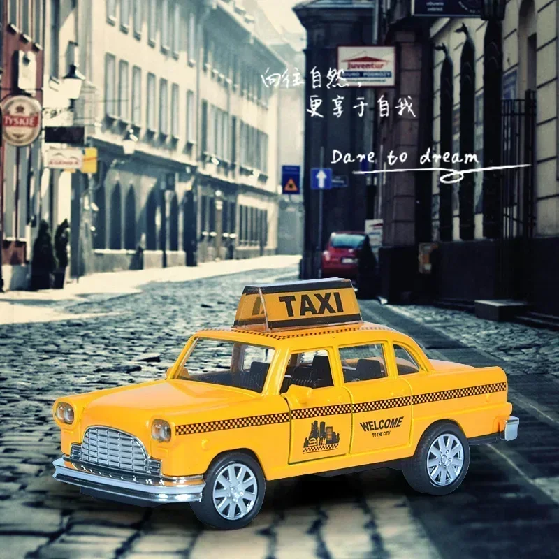 Kids Toys Nyc - 1:32 Ölçekli Vintage NYC Sarı Taksi