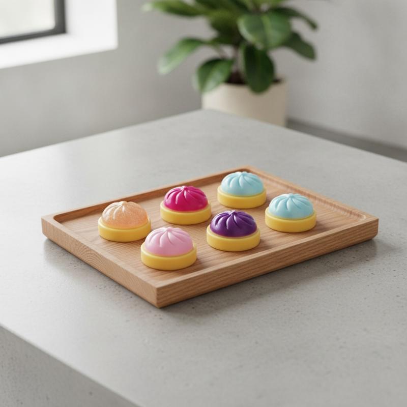 Kids Toys Dumplings - 1/4 Adet Yavaş Geri Dönen Simülasyon