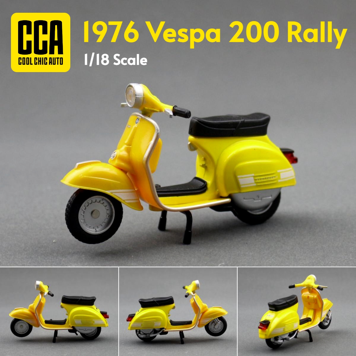 Kids Toys Scooter - 1/18 Vespa 200 Ralli Elektrikli Scooter