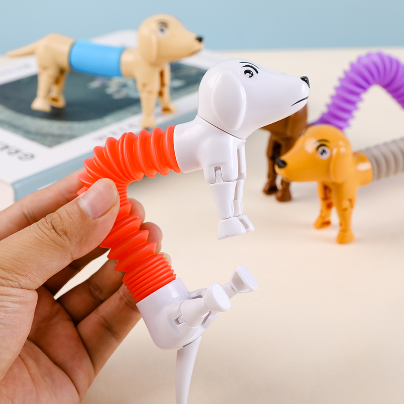 Kids Toys Dog - Yenilik bahar köpek Pop tüpler duyusal