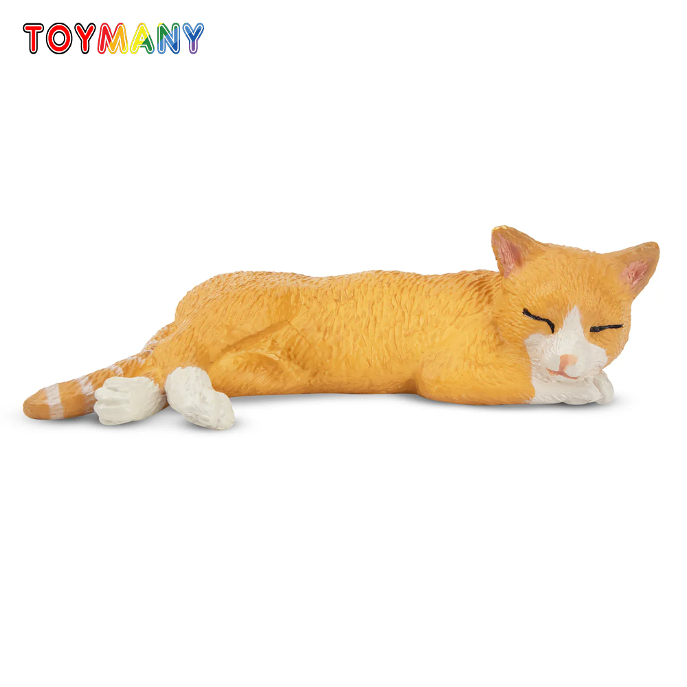 Kids Toys Latest - Toymany Simülasyon Yalan Turuncu Kedi Kedi