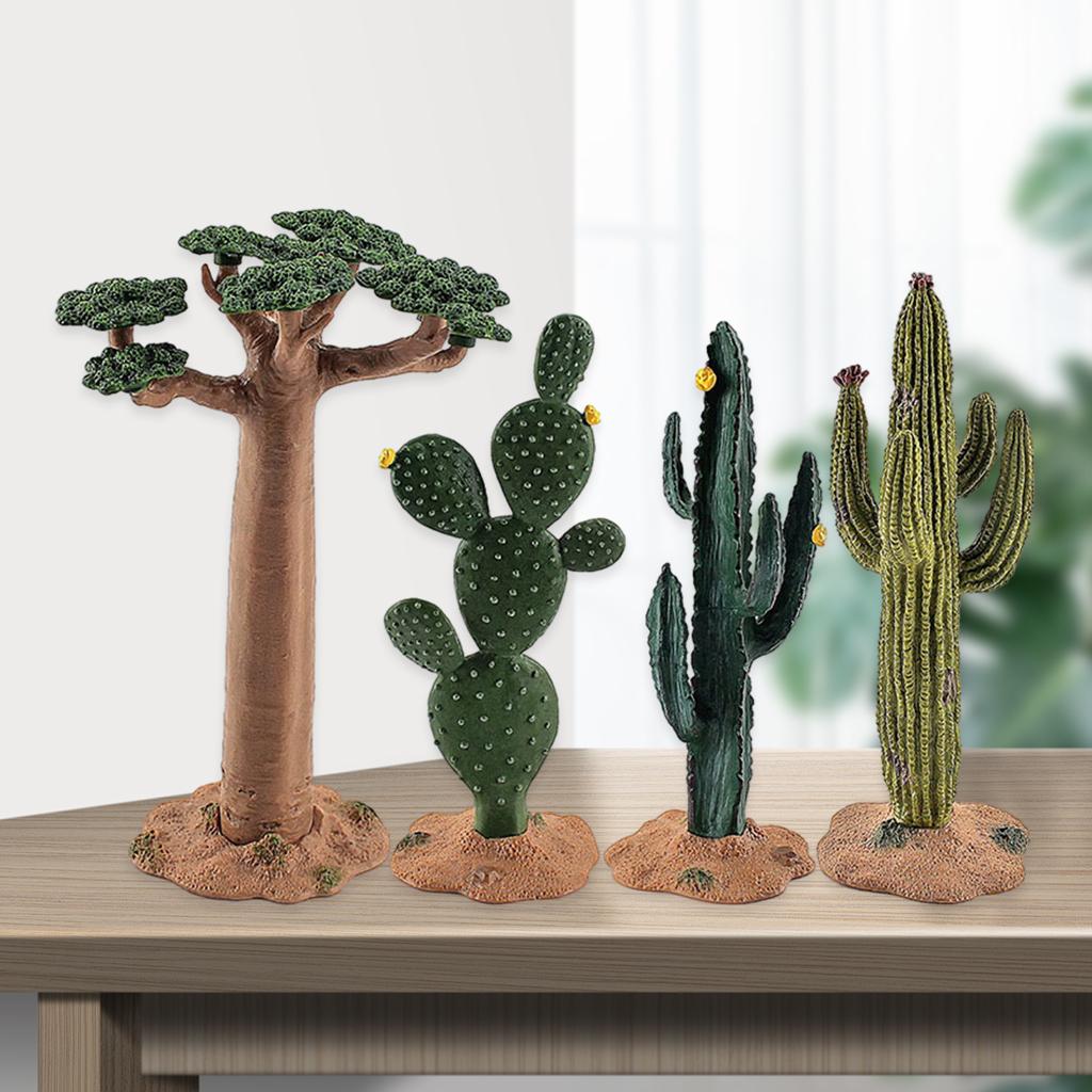 Kids Toys In Store - Simülasyon Kaktüs Modeli Baobab Yeşil Bitki
