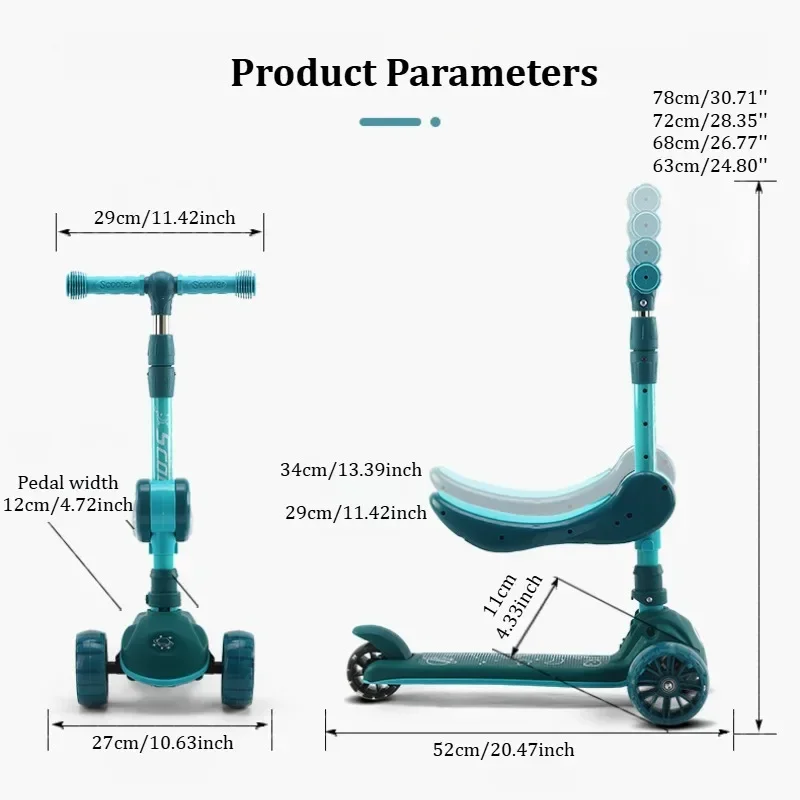 2'si 1 arada Çocuk Kick Scoote - Kids Toys Scooter incelemesi ve fiyatı