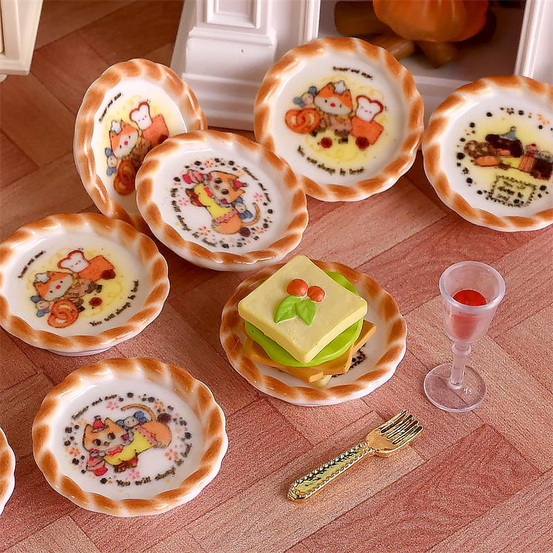 10 adet/takım Dollhouse Minyat - Kids Toys Dog incelemesi ve fiyatı