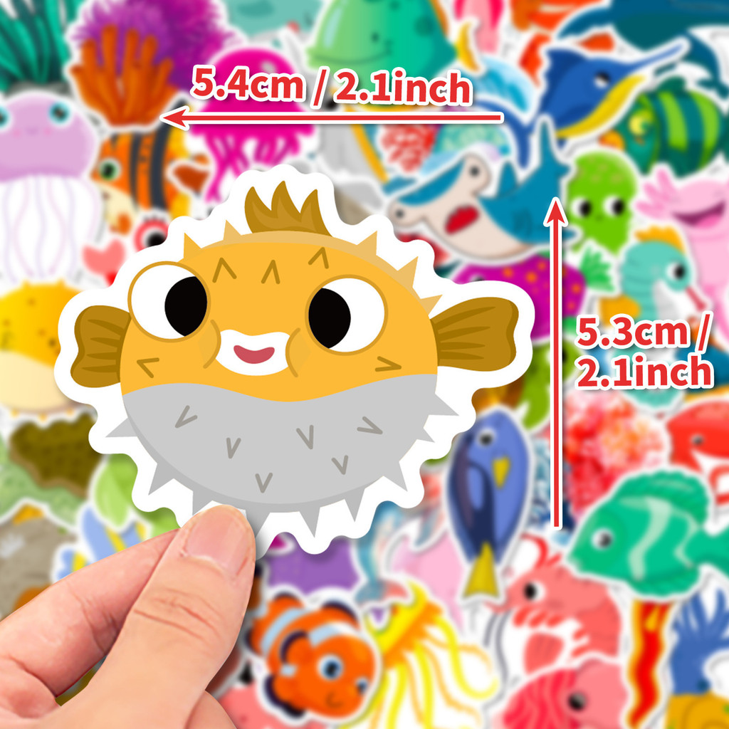 50 Adet Deniz Yaşamı Çıkartmal - Kids Toys In Store incelemesi ve fiyatı