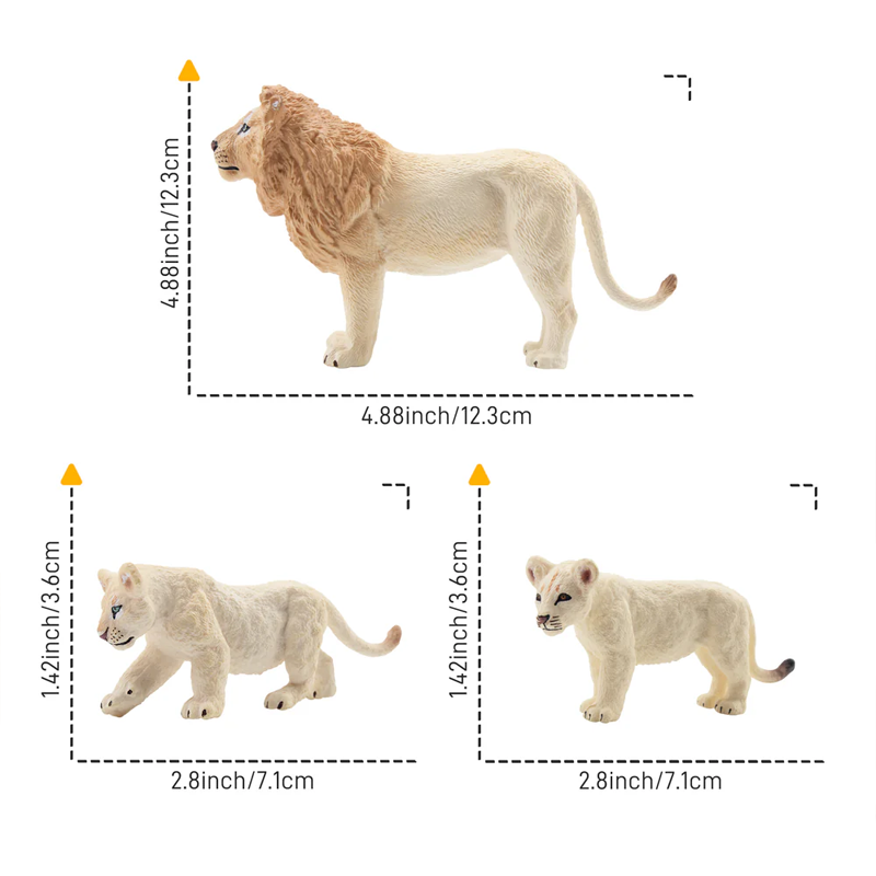 6 adet simülasyon beyaz aslan  - Kids Toys Latest incelemesi ve fiyatı